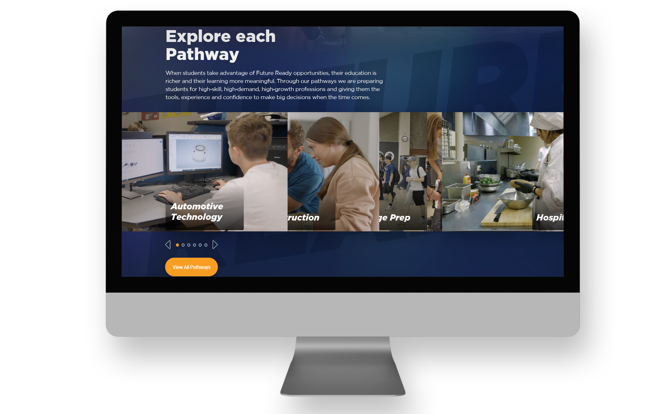 UX principles were implemented in developing this public education program website. 