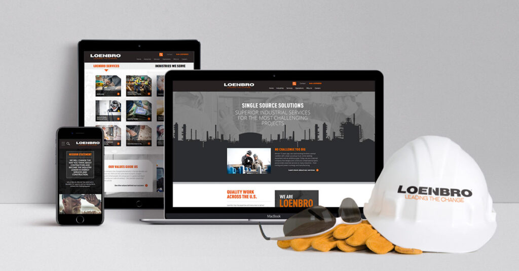 oil and gas website and marketing assets