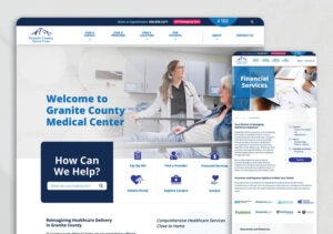 Granite County Medical Center website design by kinetic marketing and creative