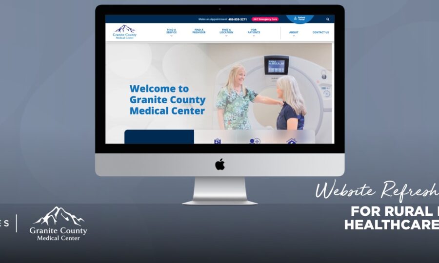 medical website design from Kinetic Marketing for granite county medical center