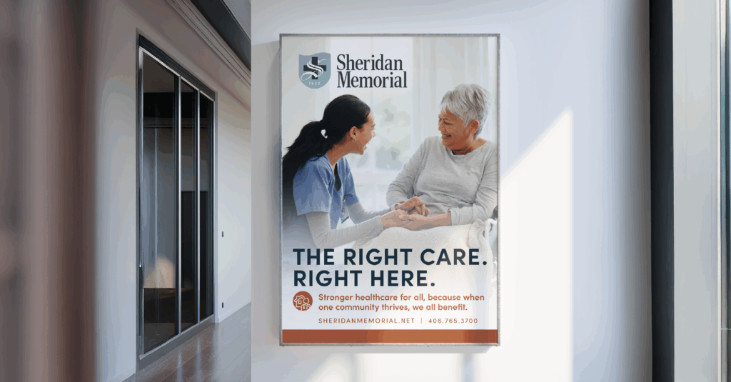 Healthcare branding agency Kinetic Marketing rebranded Sheridan Memorial Hospital