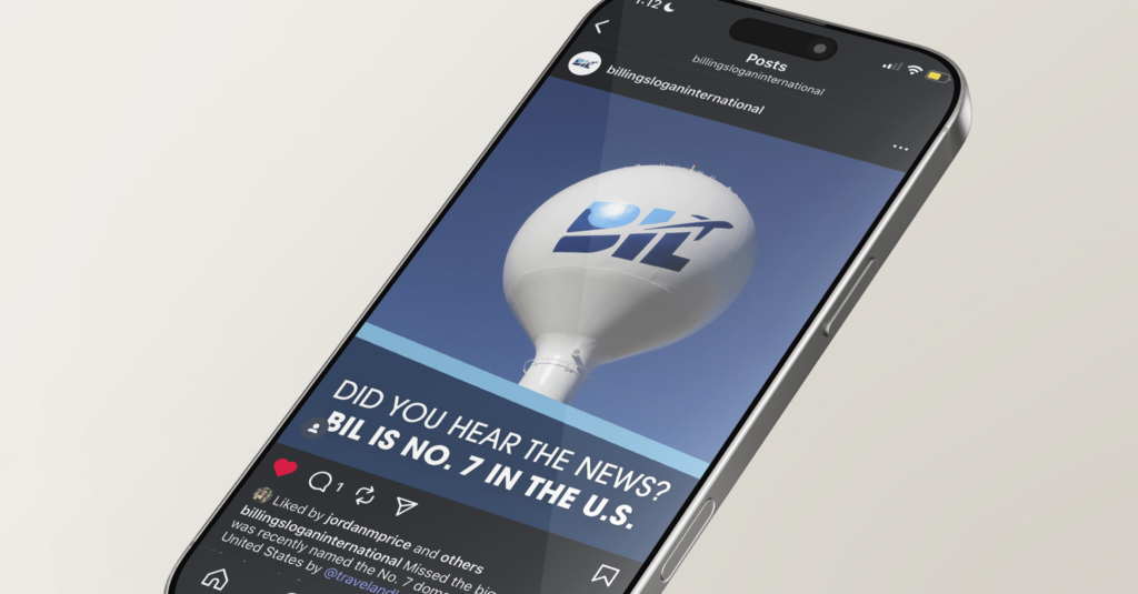 See the full case study for the organic social media performance metrics on Logan International Airport in Billings, MT by Kinetic Marketing